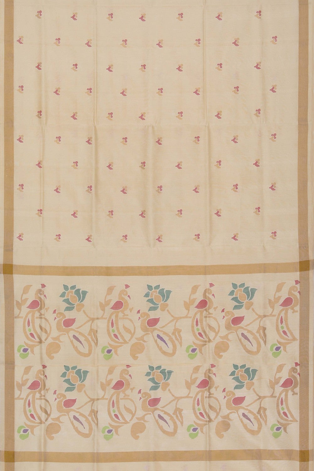 Image of Uppada Silk Cream Saree